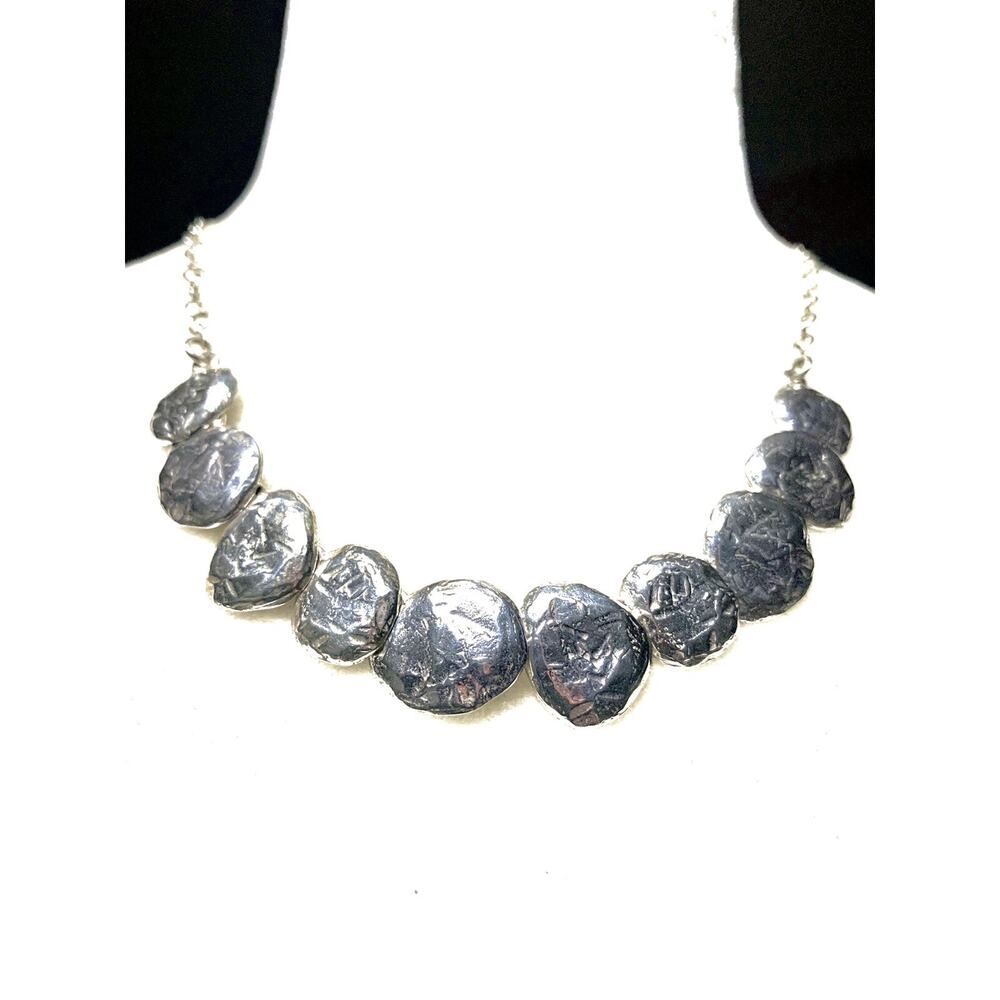 Sterling Silver Retired Silpada Solid 925 Necklace Weathered Sophisticated Look